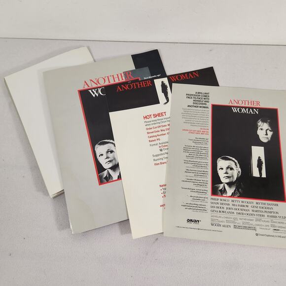 Another Woman (1988) 27x40 Poster Promo Pac w/Mia Farrow, Orion Home Video LN - Picture 11 of 16